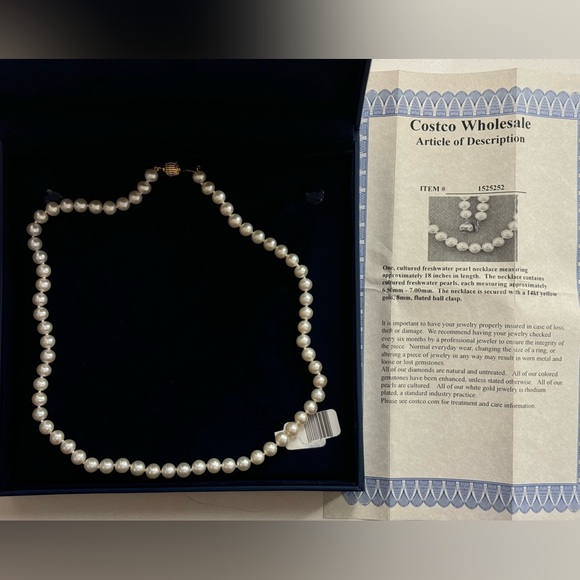 Costco Pearl Necklace - Picture 2 of 2